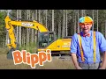 Blippi Blippi Visits a Construction Site Construction Vehicles For Children Blippi Excavator