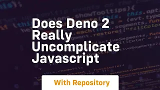 does deno 2 really uncomplicate javascript
