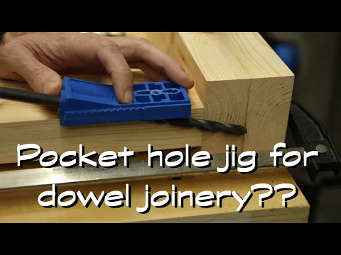 Download MP3 How to use a pocket hole jig for dowel joints!