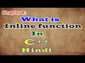 Chapter 9 What is Inline function in C Hindi