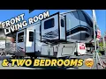 Front living room AND 2 BEDROOMS No way 2024 Heartland Milestone 370FLMB