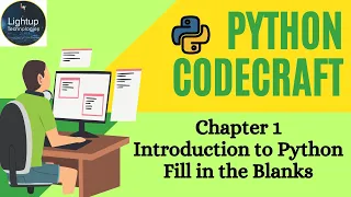Python Code Craft Chapter 1 - Introduction to Python Fill in the blanks
