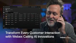 Transform Every Customer Interaction Webex Calling AI innovations