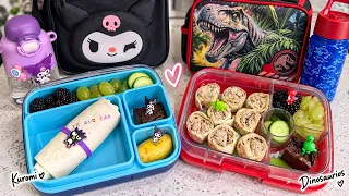 Así preparo las loncheras de mis hijos 🍱 | Kuromi + Dinosaurios