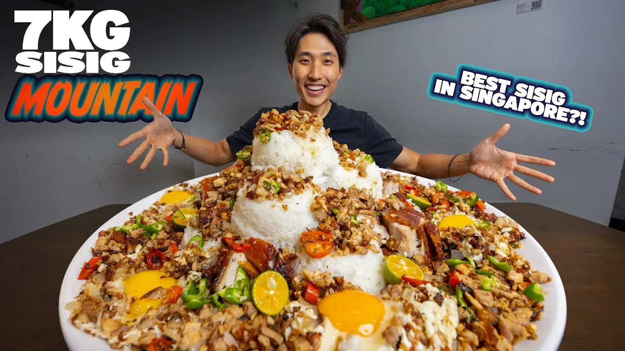 7KG MONSTER SISIG CHALLENGE!   Incredible Lechon Restaurant in the East!   Best Sisig in Singapore?!