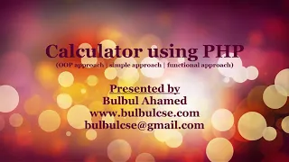 How to Create Calculator in PHP ZOOM Live