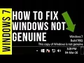 How to Fix Windows is Not Genuine Remove Build 100 Working Windows 10 2023