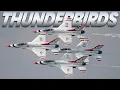 Insane USAF Thunderbirds Demo Exclusive Angles Epic Flyovers Milwaukee Air Water Show 2024