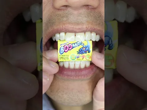 ASMR | Orange🍊Flavour | BOOMER Bubble Gum #doctortristanpeh #asmr #shorts #asmrsounds