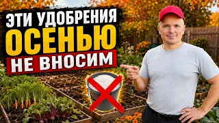 Какие удобрения совершенно нельзя вносить осенью- важное напоминание!