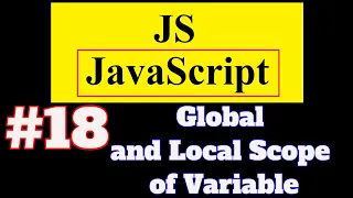 JavaScript Tutorial in Hindi Global and Local Scope in JavaScript