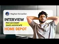 Home Depot Pro Account Sales Associate Interview Questions Real Experience Tips