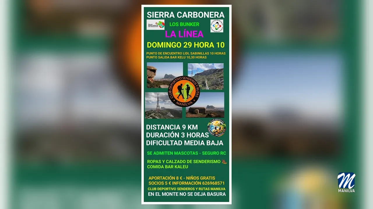 Sendero por Sierra Carbonera