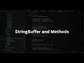 Java StringBuffer and its methods Java Programming Tutorial