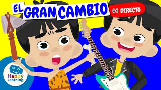 DIRECTO. 🗿📜 El VIAJE de la PREHISTORIA a la HISTORIA | Vídeos Educativos | @HappyLearningES