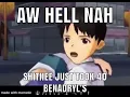 Aw hell nah shinji just took 40 Benadryl s
