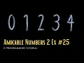 C Numbers 25 Count the Amicable Pairs in an array C Programming