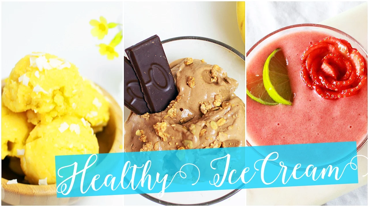 Healthy & Easy Ice Cream Recipes!!   3 ingredients! 100% Guilt Free!
