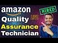Amazon Quality Assurance Technician Assessment Test 2024