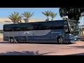 Greyhound Bus Approaching Downtown Los Angeles Union Station