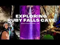 Exploring Ruby Falls Cave Beautiful Underground Waterfall Chattanooga Vlog