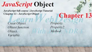 JavaScript full course JavaScript Tutorial Chapter 13 - JavaScript Object