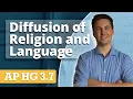 Diffusion of Religion Language AP Human Geography Review Unit 3 Topic 7