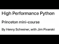 PyHEP 2020 High Performance Python