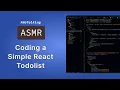 50 Minutes of ASMR React JS Coding - No Talking Googling