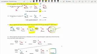 Nuclear Decay Key