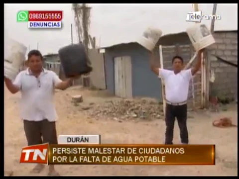 Persiste malestar de ciudadanos por la falta de agua potable