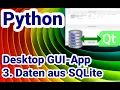 Python Tutorial GUI-App mit Qt Daten aus SQLite