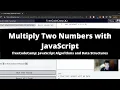 Multiply Two Numbers with JavaScript Basic JavaScript freeCodeCamp tutorial