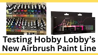 Testing Hobby Lobby s New Airbrush Paint Line - Brushed Airbrushed