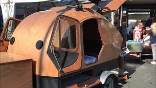Perfect ‘Tiny House’ camping cruiser – complete with its own kayak!