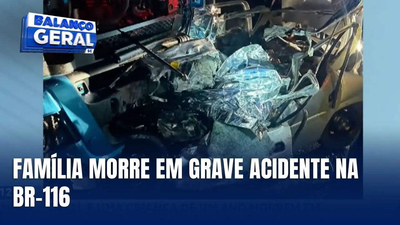 Acidente na BR-116 em Capão Alto: casal e criança perdem a vida