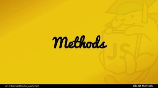 Object Methods in JavaScript