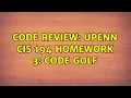 Code Review UPenn CIS 194 Homework 3 Code golf