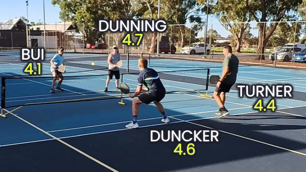 David Bui & Mataan Dunning VS Tom Duncker & David Turner | 4.5+ Doubles Pickleball Rec Game