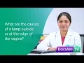 What are the causes of a Lump outside or at the Edge of the Vagina