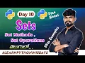 Sets in Python Set Methods Operations Explained With Examples Python Course in Telugu 2023