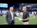 Scott Satterfield with Dan Hoard at 2026 Big 12 Media Days