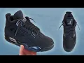 HOW TO LACE JORDAN 4 s AIR JORDAN 4 LOOSE LACE STYLE FEATURING BLACK CATS