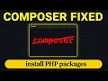FIX Composer is Not Recognized as an Internal or External Command 2026