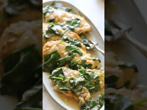 Quick & Easy Chicken Florentine Recipe #weeknightdinner #shorts