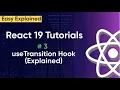 startTransition and useTransition Hook in React 19 React 19 Tutorial in Hindi