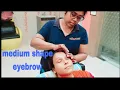 Thick to medium shape eyebrow threading 2026