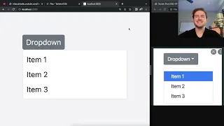 Live coding a Dropdown Component with React Tailwind and Typescript Good Practice for Beginners