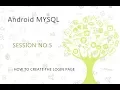 Android MySQL Database Tutorial 5 How to create the login script in Online Database YouTube