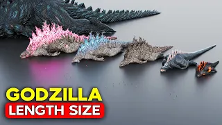 GODZILLA Length Size Comparison Minilla Vs Godzilla Earth 